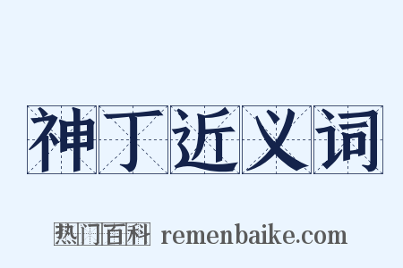 神丁近义词是什么意思的图片